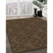 Machine Washable Transitional Oak Brown Rug in a Family Room, wshpat3270brn