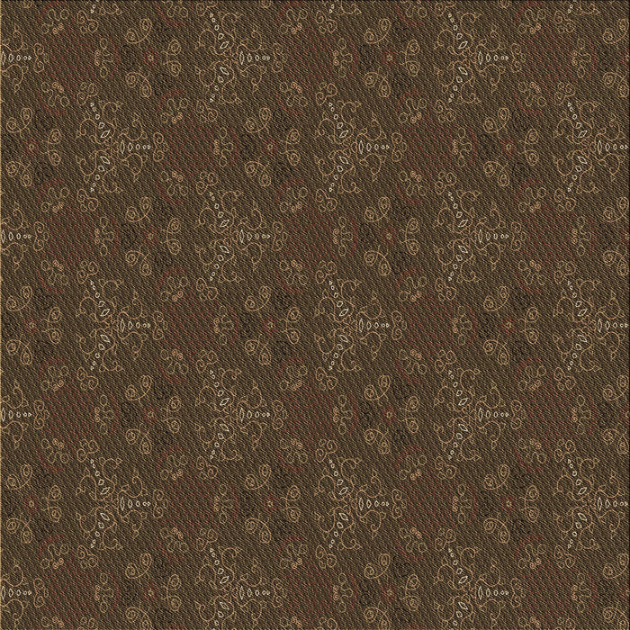 Round Machine Washable Transitional Oak Brown Rug, wshpat3270brn