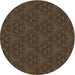 Square Patterned Oak Brown Rug, pat3270brn