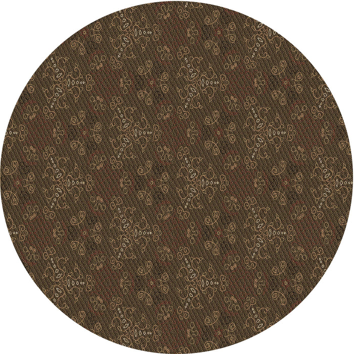 Square Machine Washable Transitional Oak Brown Rug in a Living Room, wshpat3270brn