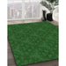 Machine Washable Transitional Deep Emerald Green Rug in a Family Room, wshpat3270grn