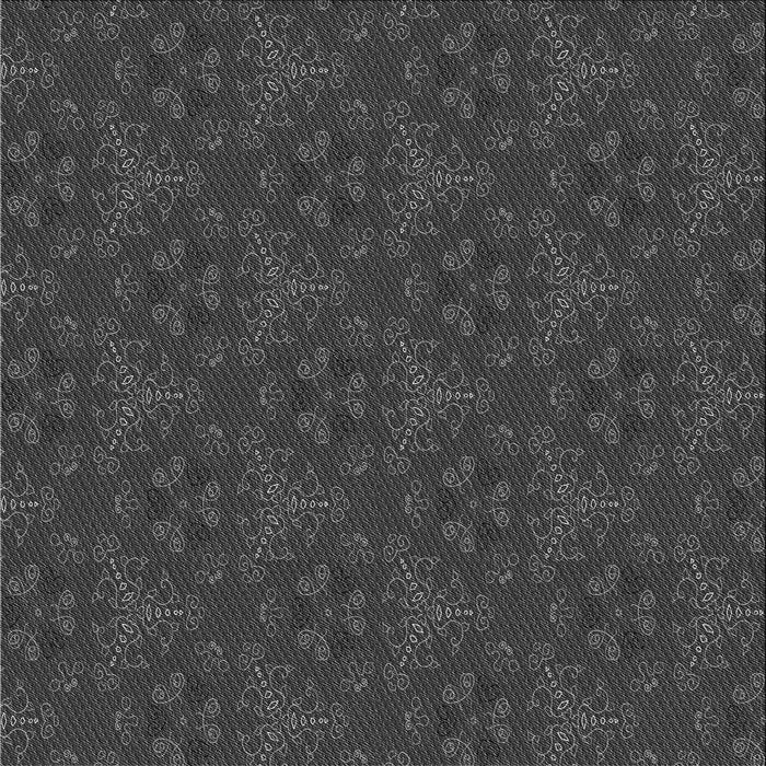 Round Patterned Charcoal Black Rug, pat3270gry