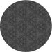 Square Machine Washable Transitional Charcoal Black Rug in a Living Room, wshpat3270gry