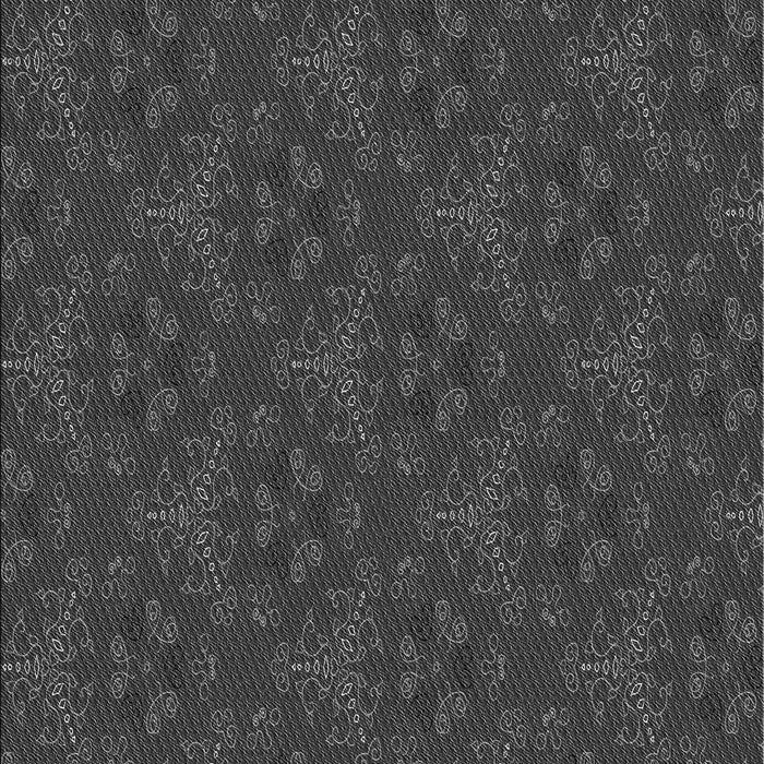 Patterned Charcoal Black Rug, pat3270gry