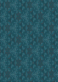 Machine Washable Transitional Dark Cyan Green Rug, wshpat3270lblu