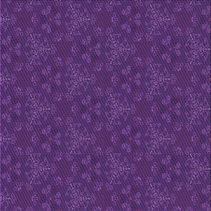 Round Patterned Dark Orchid Purple Rug, pat3270pur