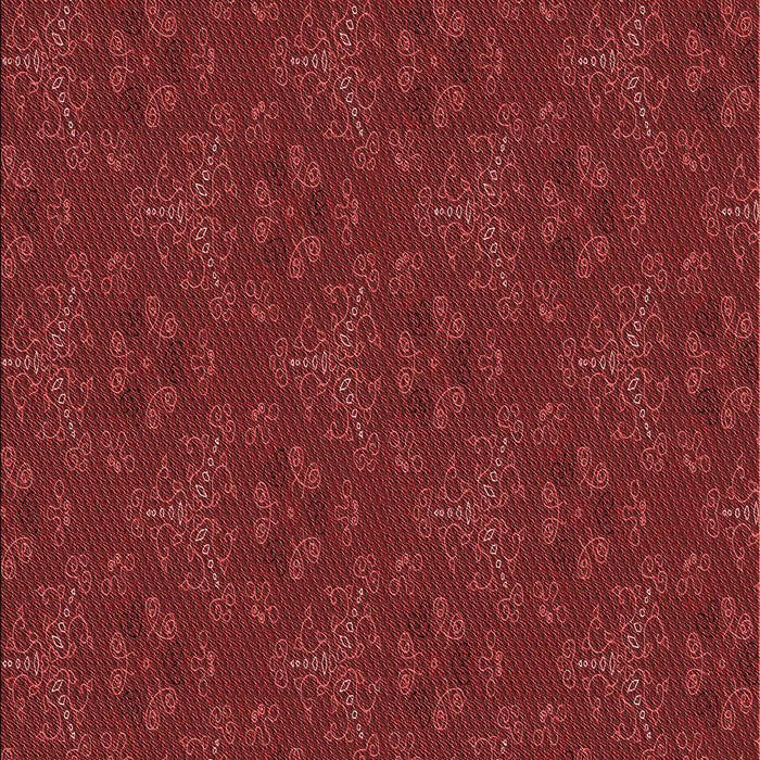 Patterned Cranberry Red Rug, pat3270rd