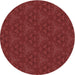 Square Machine Washable Transitional Cranberry Red Rug in a Living Room, wshpat3270rd