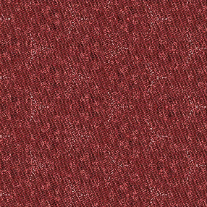 Round Patterned Cranberry Red Rug, pat3270rd