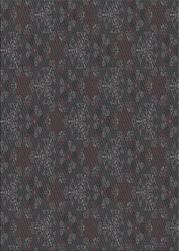 Patterned Gray Novelty Rug, pat3270