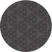 Sideview of Patterned Gray Novelty Rug, pat3270