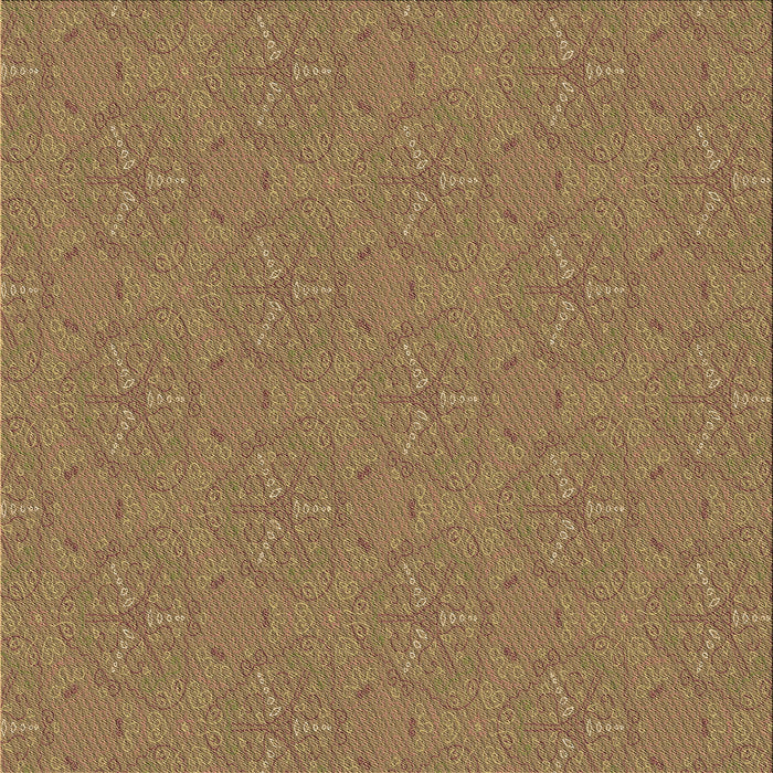 Round Patterned Sienna Brown Rug, pat3271brn