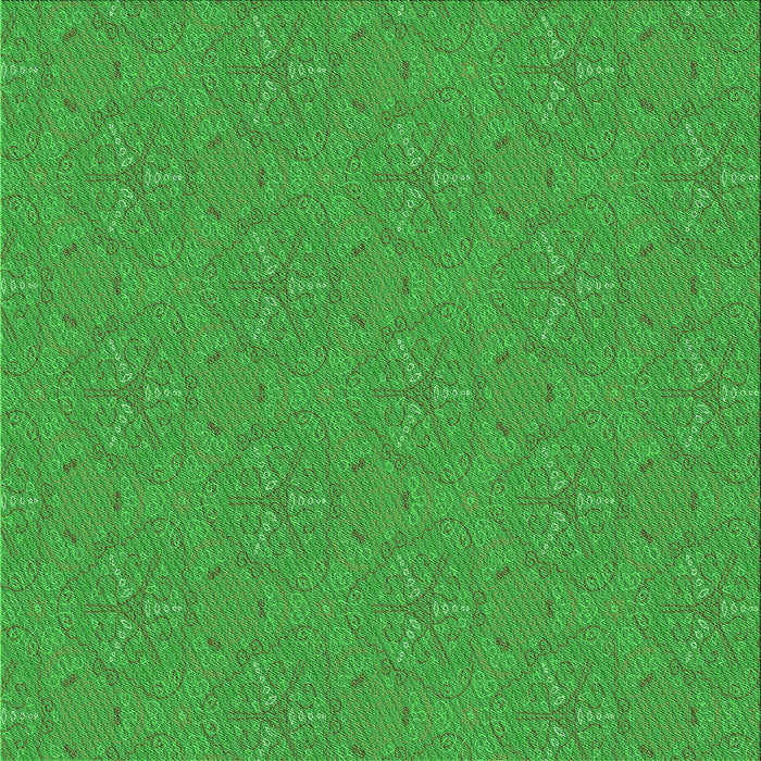 Round Patterned Lime Green Rug, pat3271grn