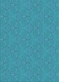 Machine Washable Transitional Bright Turquoise Blue Rug, wshpat3271lblu