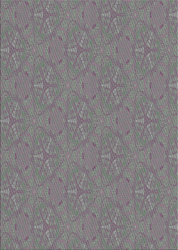 Patterned Dark Gray Novelty Rug, pat3271
