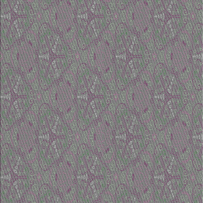 Patterned Dark Gray Novelty Rug, pat3271