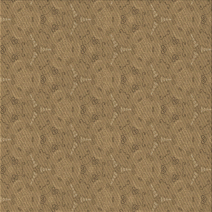 Round Patterned Saddle Brown Rug, pat3272brn