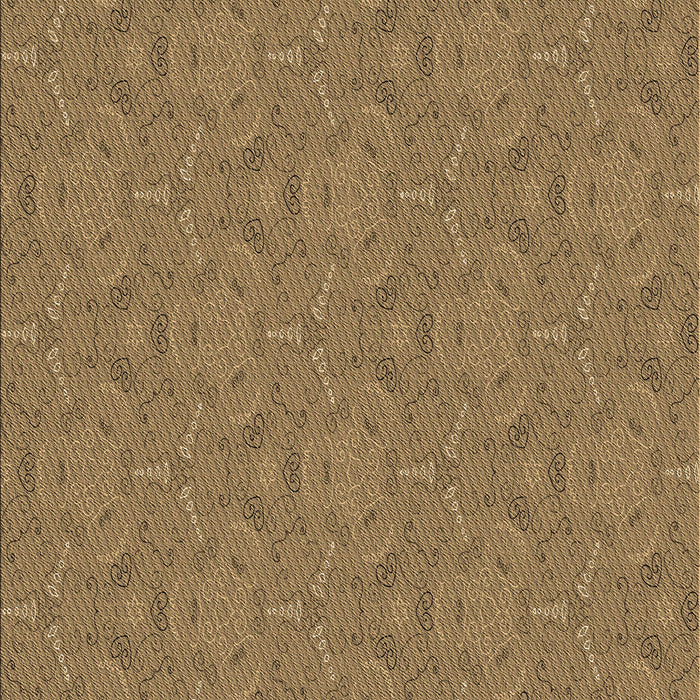 Patterned Saddle Brown Rug, pat3272brn
