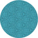 Square Patterned Bright Turquoise Blue Rug, pat3272lblu