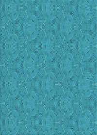 Machine Washable Transitional Bright Turquoise Blue Rug, wshpat3272lblu