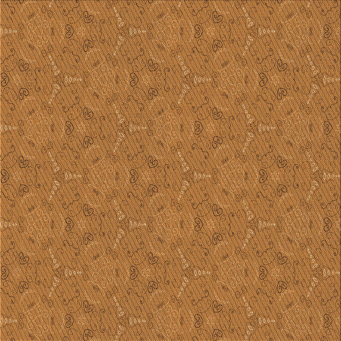 Round Patterned Mahogany Brown Rug, pat3272org