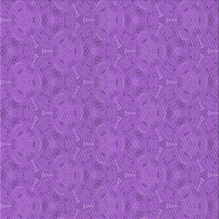 Round Patterned Purple Rug, pat3272pur