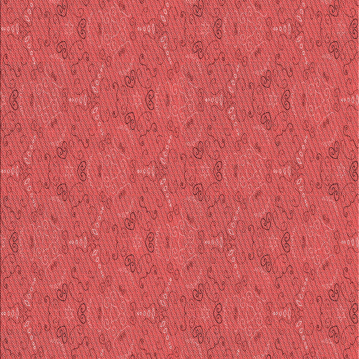 Machine Washable Transitional Red Rug, wshpat3272rd