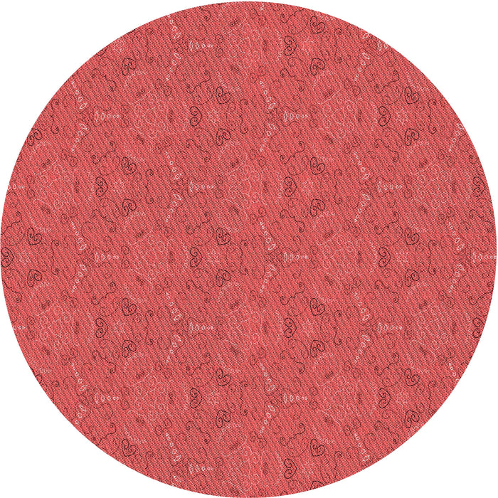 Square Machine Washable Transitional Red Rug in a Living Room, wshpat3272rd