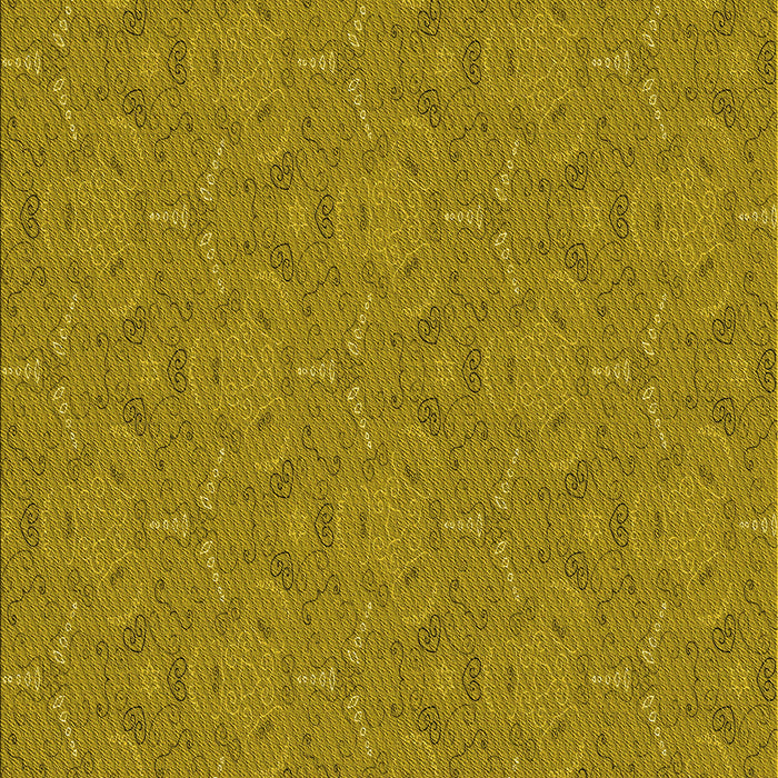 Patterned Yellow Rug, pat3272yw
