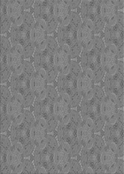 Patterned Dark Gray Novelty Rug, pat3272