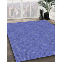 Patterned Blue Rug, pat3273blu