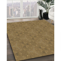 Patterned Red Brown Rug, pat3273brn