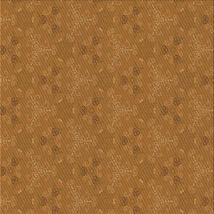 Round Patterned Neon Orange Rug, pat3273org