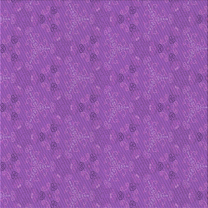 Round Patterned Dark Orchid Purple Rug, pat3273pur