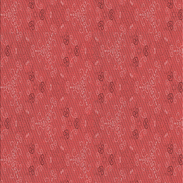 Patterned Red Rug, pat3273rd