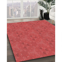 Patterned Red Rug, pat3273rd