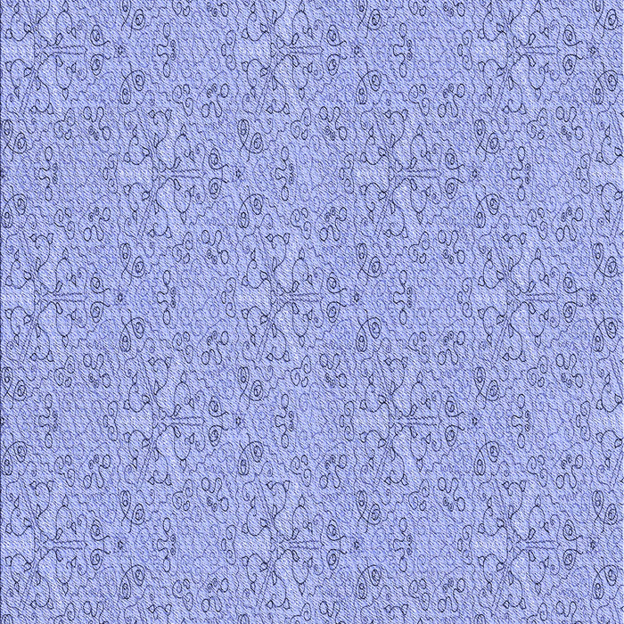 Machine Washable Transitional Light Slate Blue Rug, wshpat3274blu