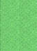 Machine Washable Transitional Neon Green Rug, wshpat3274grn