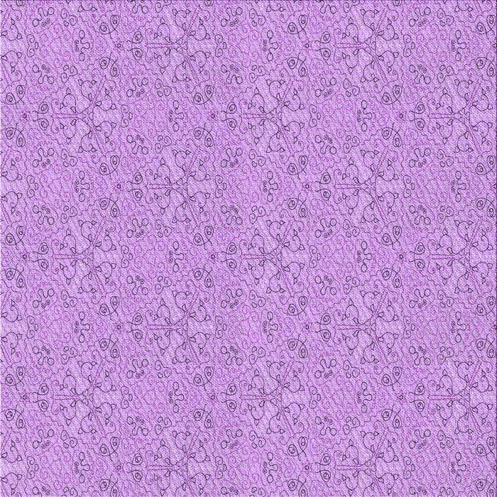 Round Machine Washable Transitional Purple Rug, wshpat3274pur