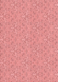 Machine Washable Transitional Pastel Pink Rug, wshpat3274rd