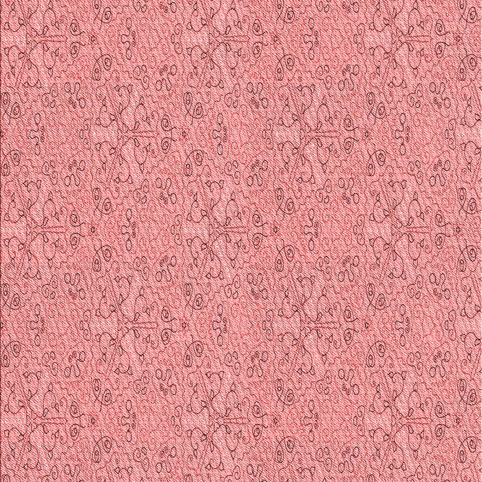 Machine Washable Transitional Pastel Pink Rug, wshpat3274rd