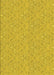 Machine Washable Transitional Golden Yellow Rug, wshpat3274yw