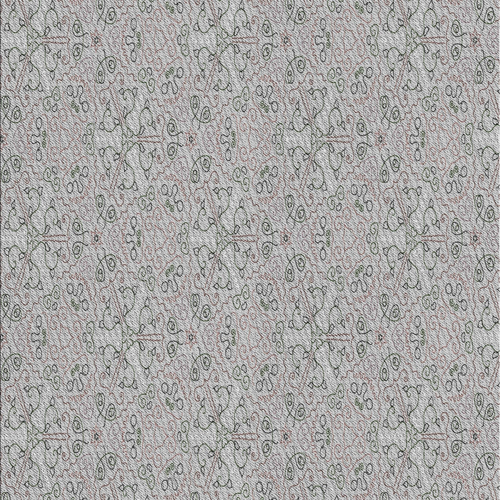 Patterned Gray Novelty Rug, pat3274