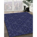 Machine Washable Transitional Night Blue Rug in a Family Room, wshpat3275blu