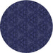 Square Patterned Night Blue Rug, pat3275blu