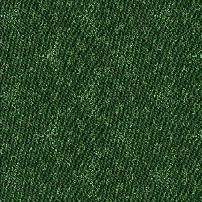 Patterned Green Rug, pat3275grn