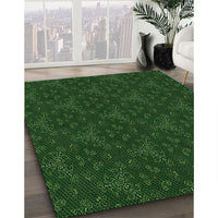 Patterned Green Rug, pat3275grn