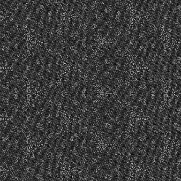 Round Patterned Midnight Gray Rug, pat3275gry