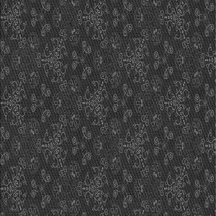 Patterned Midnight Gray Rug, pat3275gry