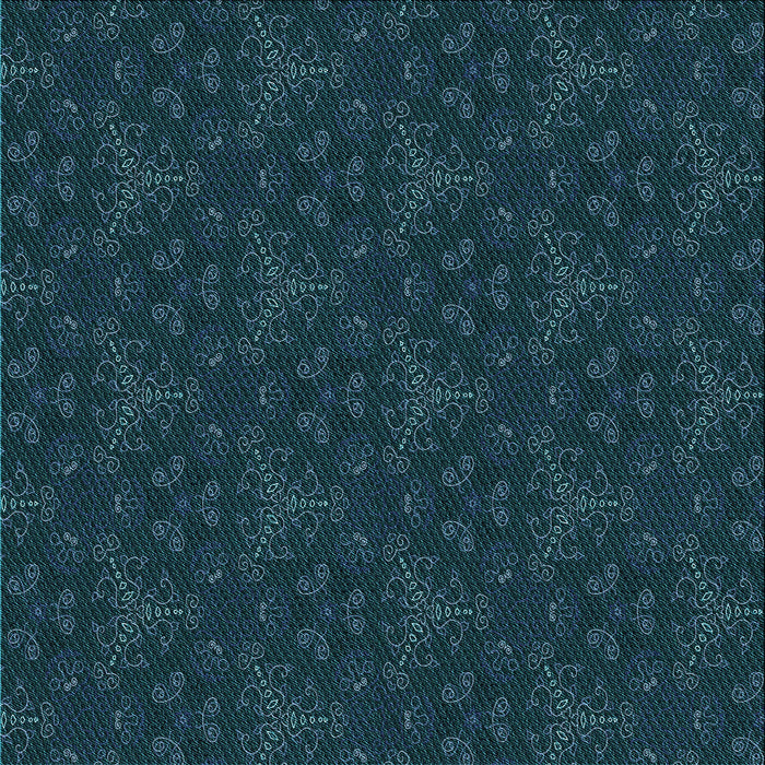 Round Patterned Teal Green Rug, pat3275lblu